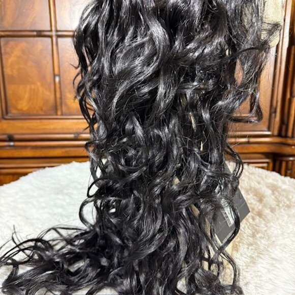 Pazazz PL-Judi Designer Collection 27" Lace Front Wavy Color 1B Synthetic Wig - Picture 9 of 16